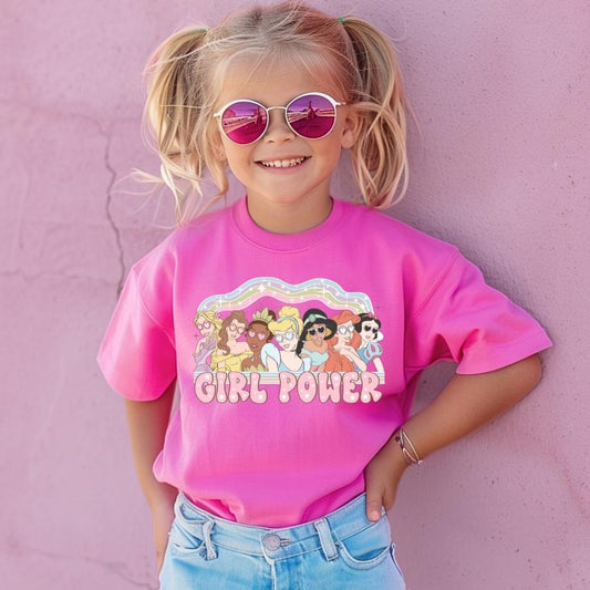 Girl Power Princess Shirt for Girls