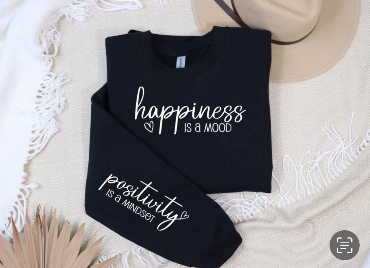 $20 Crewneck | Happiness is a Mood Sweatshirt