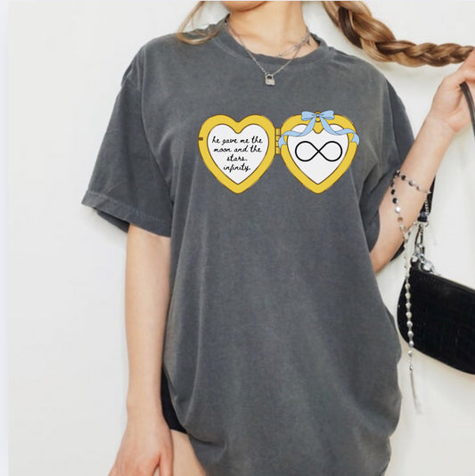 Infinity locket shirt