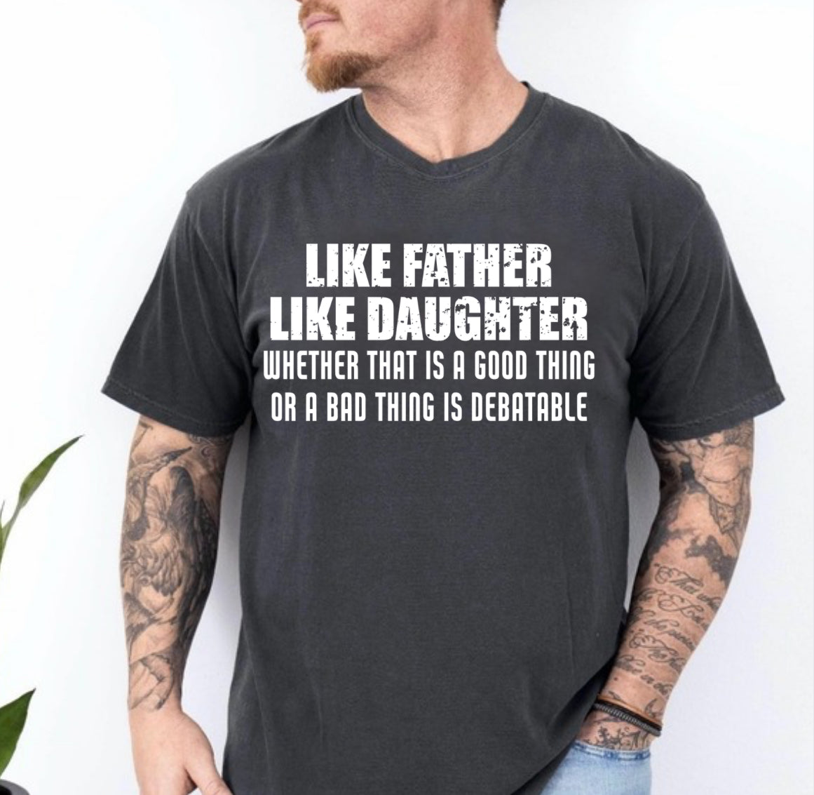 Like Father, Like Daughter Comfort Colors Shirt | Funny Dad Shirt | Father’s Day & Christmas Gift for Dad