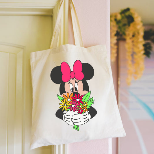Flower Mouse Tote Bag