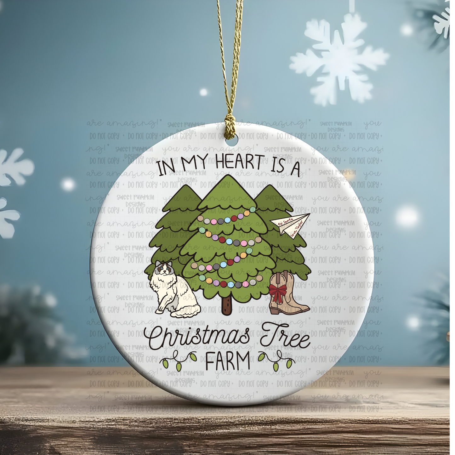 CHRISTMAS TREE FARM CHRISTMAS ORNAMENT