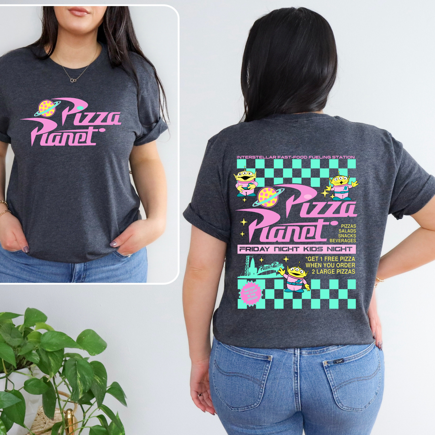 PINK PIZZA PLANET Shirt