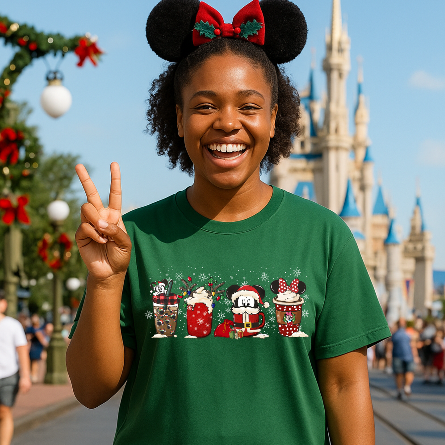 MOUSE CHRISTMAS COFFEE DRINKS