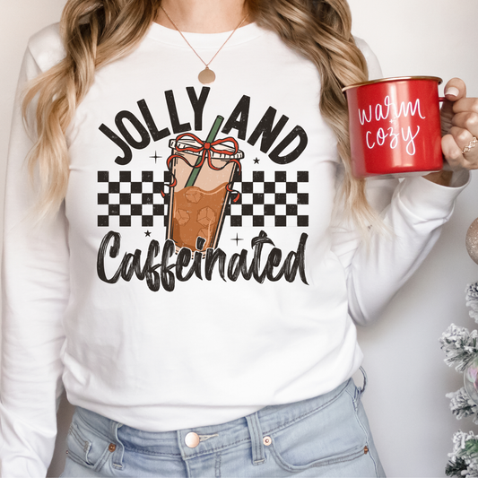 JOLLY & CAFFEINATED SWEATSHIRT - SNOW DAY EXCLUSIVE
