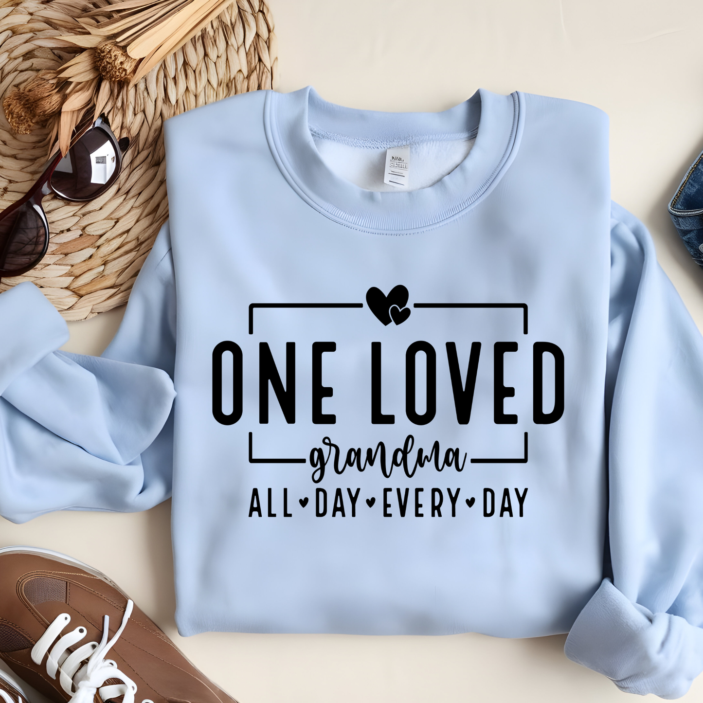 ONE LOVED GRANDMA SWEATSHIRT - SNOW DAY EXCLUSIVE