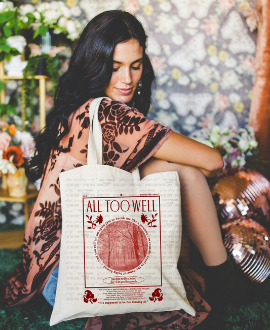 ALL TOO WELL Tote Bag - SNOW DALE SALE