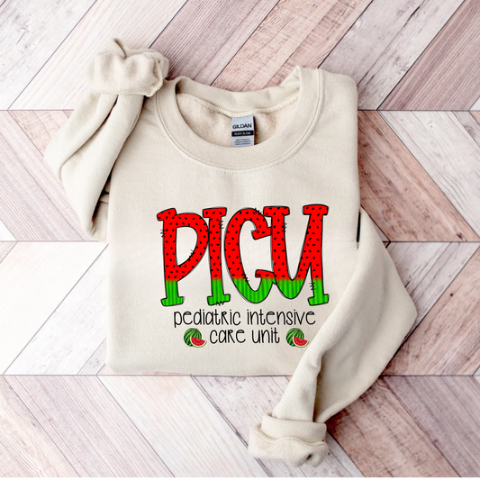 PICU Nurse Crewneck Sweatshirt