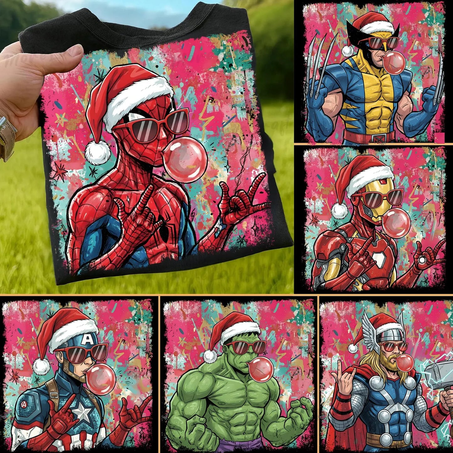 Christmas Superhero Cruise Shirt for Adults and Kids