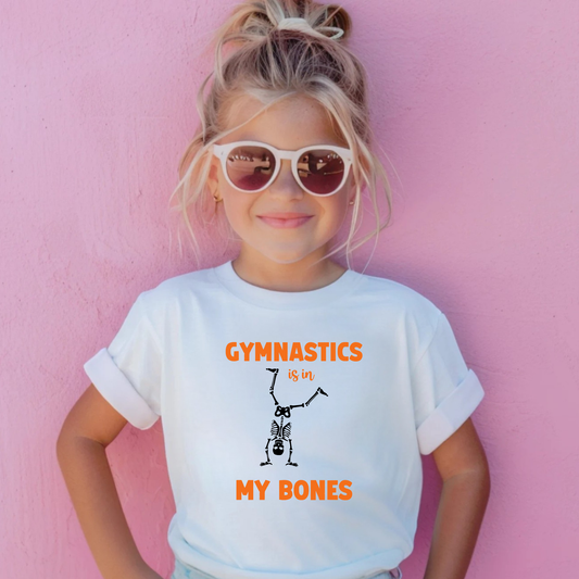 Halloween Gymnastics Shirt for Girls | Spooky Gymnast Tee | Cute Fall Gymnastics Outfit