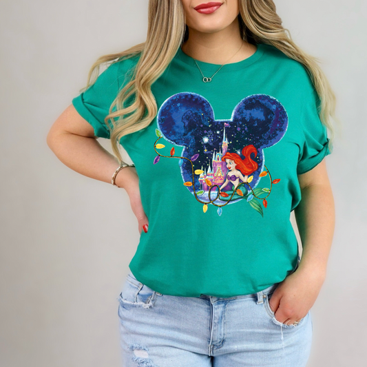Mermaid Christmas Shirt for Kids and Adults