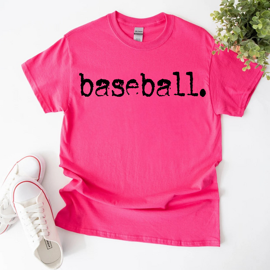 Baseball Typography