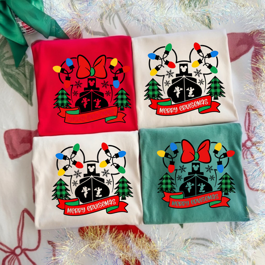 MERRY CRUISEMAS Christmas Cruise Shirt for Adults and Kids