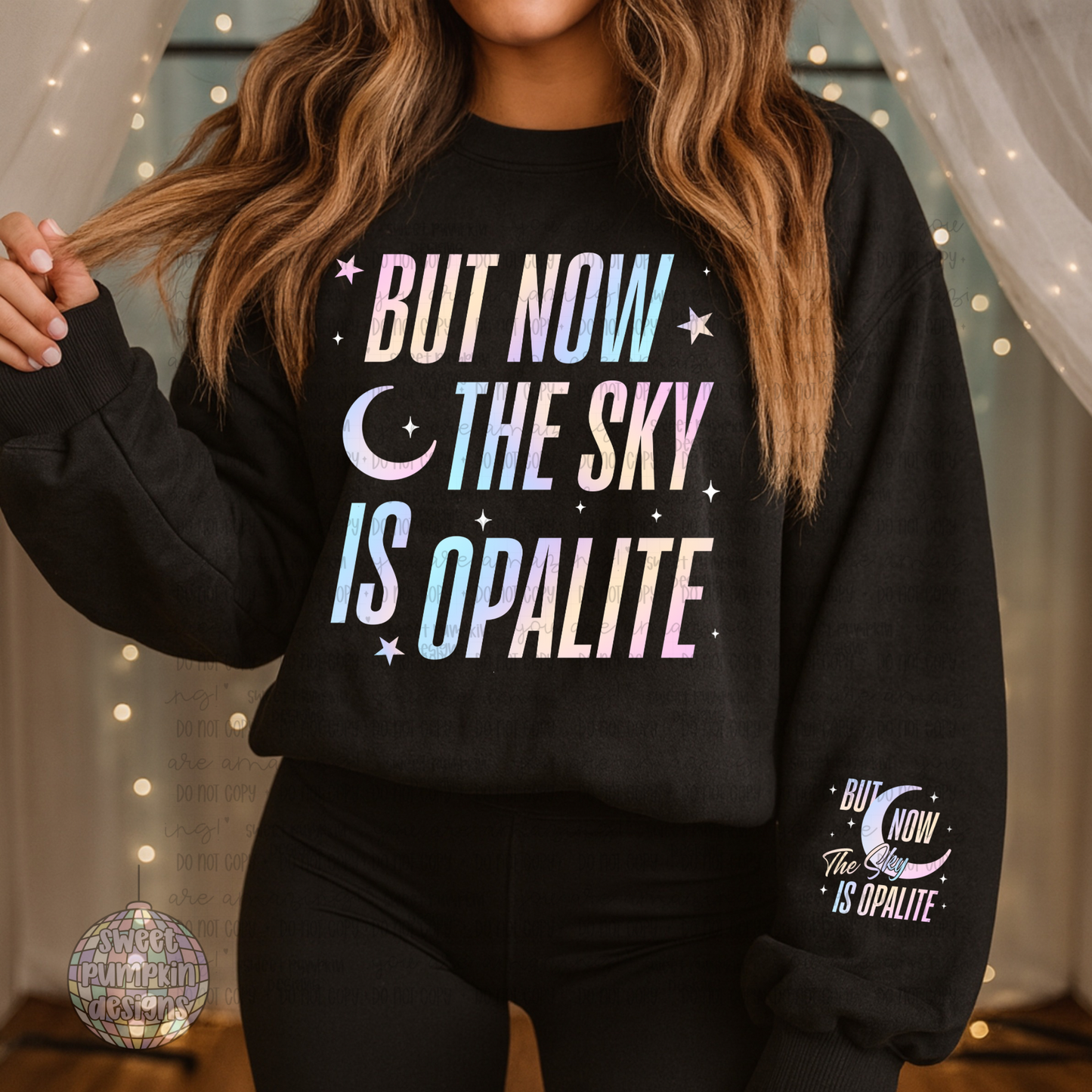 OPALITE SWEATSHIRT W/  SLEEVE ACCENT