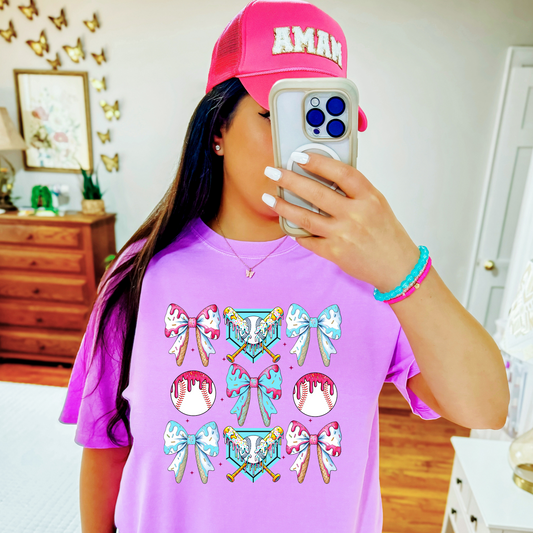 Coquette Baseball Drip Shirt