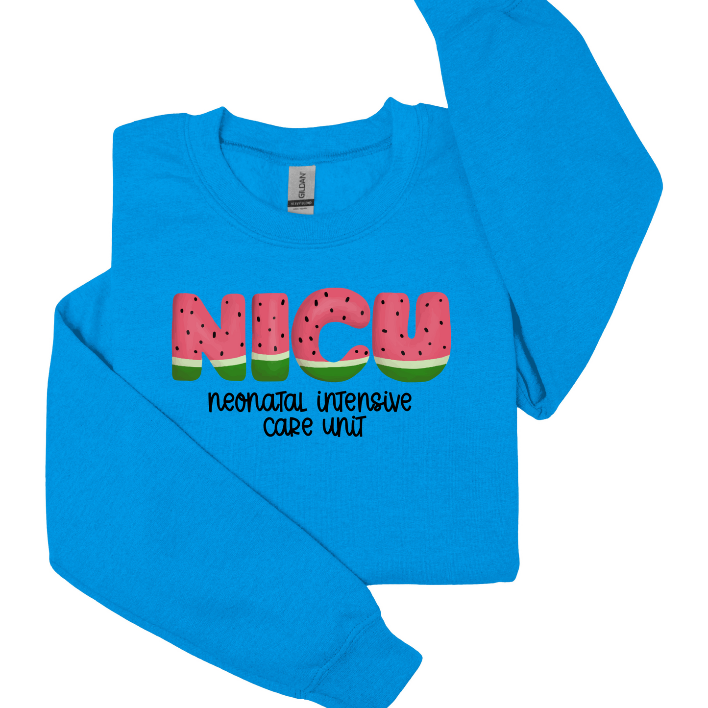 Watermelon NICU nurse crewneck sweatshirt