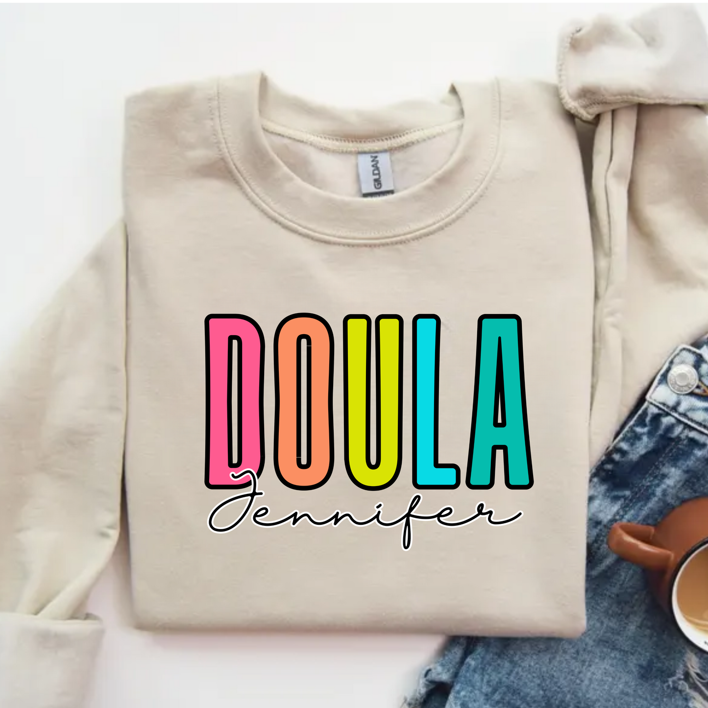 Custom Doula Crewneck Sweatshirt