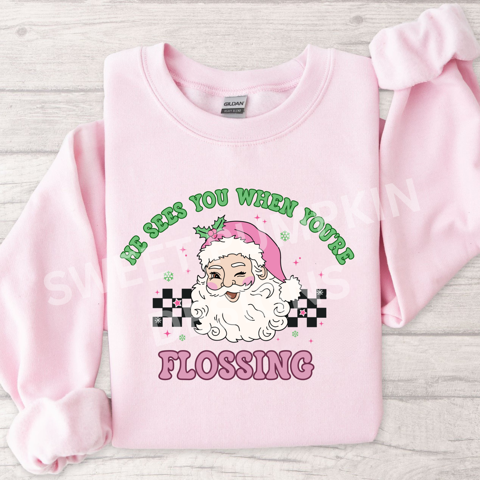 Dental Christmas Sweatshirt on Gildan 18000 Crewneck
