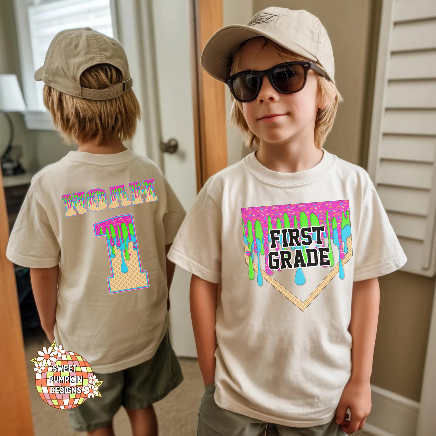Ice Cream Drip Back to School Shirt for Kids - DRY FIT youth sizes