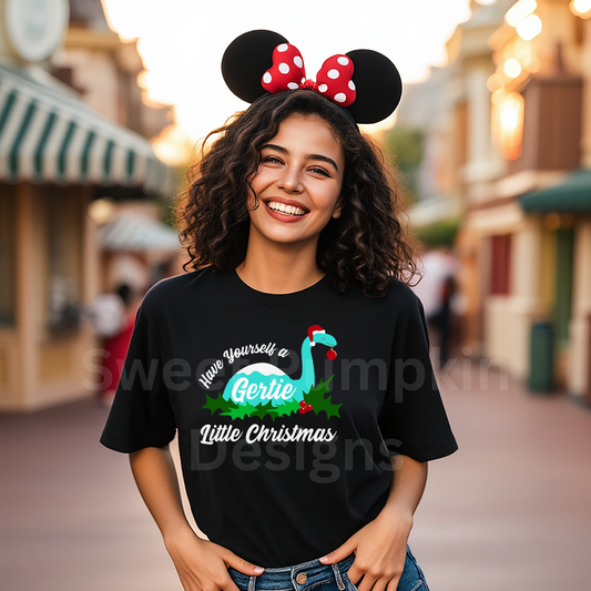 Hollywood Dino Christmas Shirt for Kids and Adults
