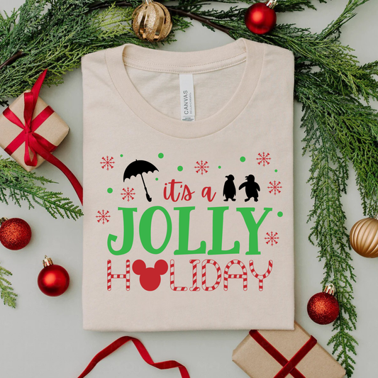 Jolly Holiday Christmas Shirt for Kids and Adults