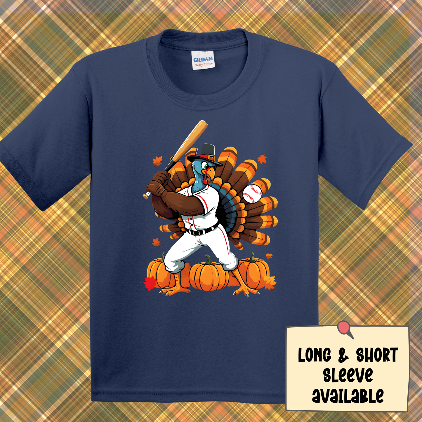 Thanksgiving Turkey Baseball Shirt for Boys | Kids Fall Baseball Shirt | Funny Turkey Thanksgiving Shirt | Boys Long Sleeve or Short Sleeve Tee