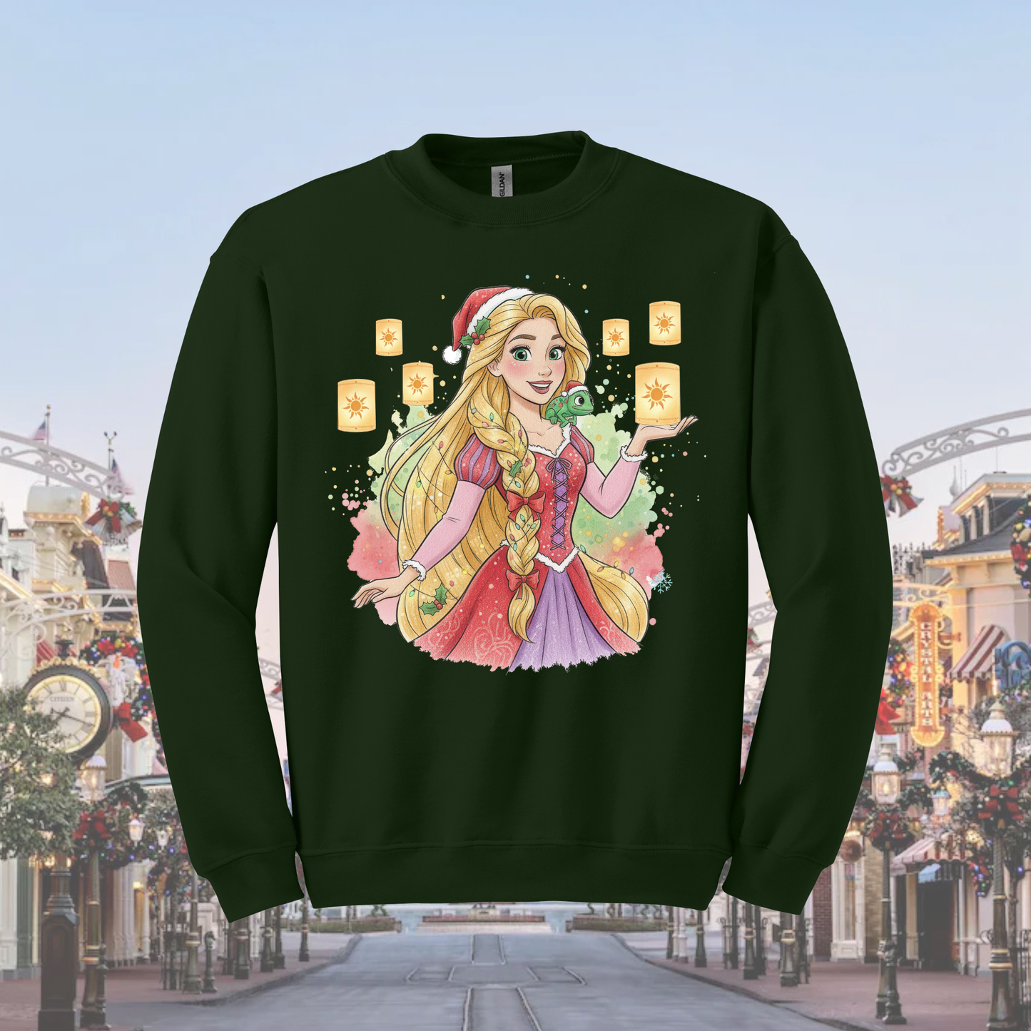 Punzie Christmas Crewneck Sweatshirt for Kids and Adults