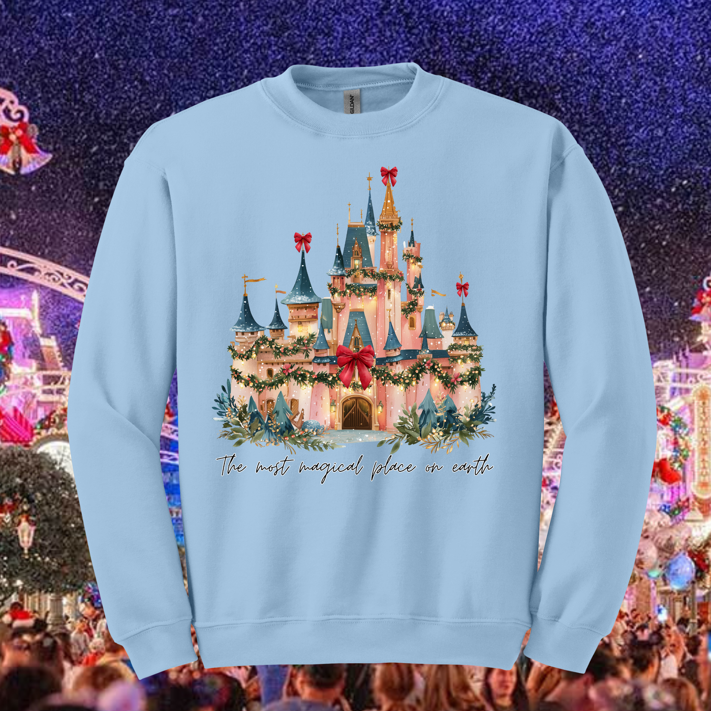 Main Street Christmas Crewneck Sweatshirt for Kids and Adults
