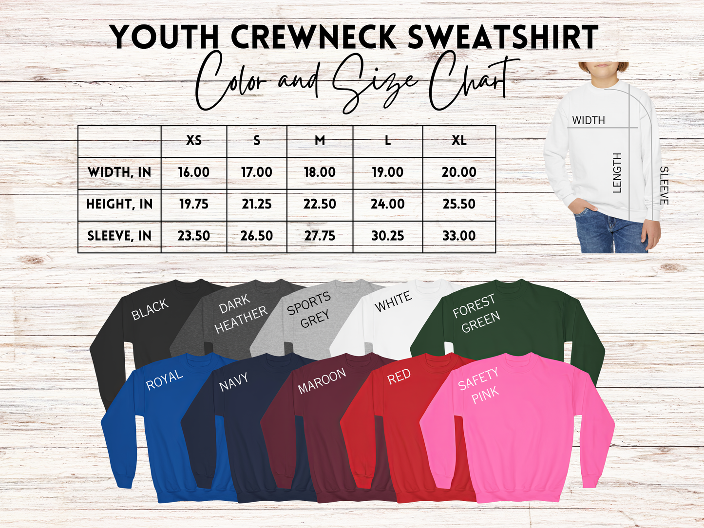 Green Witch Mirror Sweatshirt for Kids