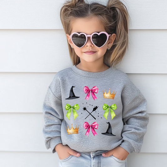 Youth Bow Coquette Wicked Sweatshirt