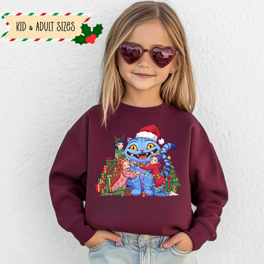 K-pop Christmas Sweatshirt Design 2 for Youth and Adults