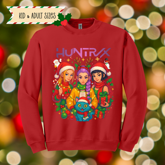 K-pop Christmas Sweatshirt Design 3 for Youth and Adults