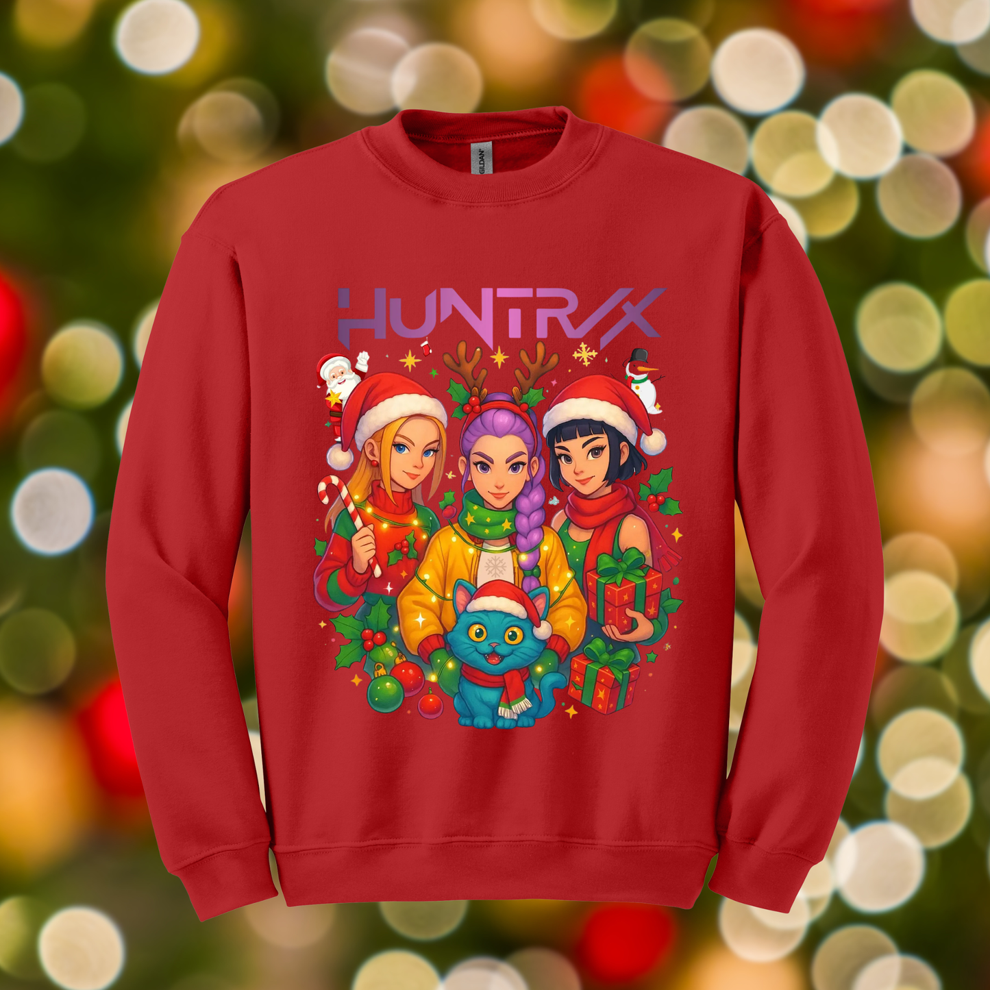 K-pop Christmas Sweatshirt Design 3 for Youth and Adults