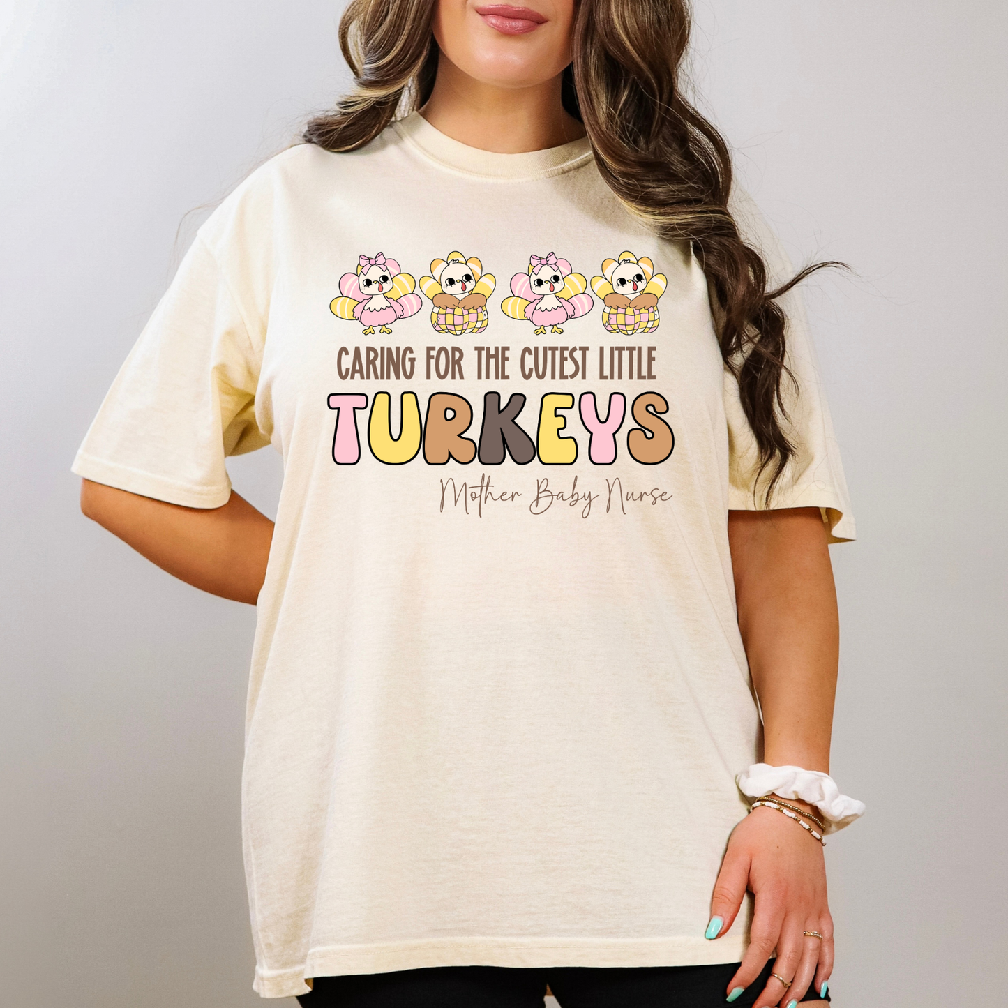 Thanksgiving Mother Baby Nurse Shirt | Comfort Colors