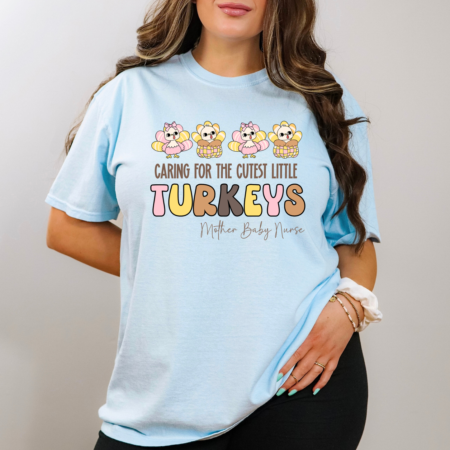 Thanksgiving Mother Baby Nurse Shirt | Comfort Colors