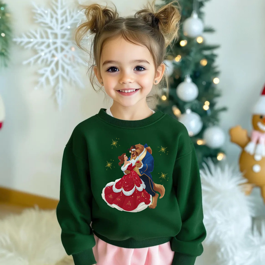 Belle Dancing Christmas Crewneck Sweatshirt