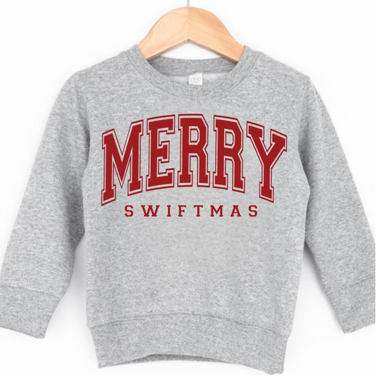Merry Sw1ftmas Christmas Crewneck Sweatshirt for Girls