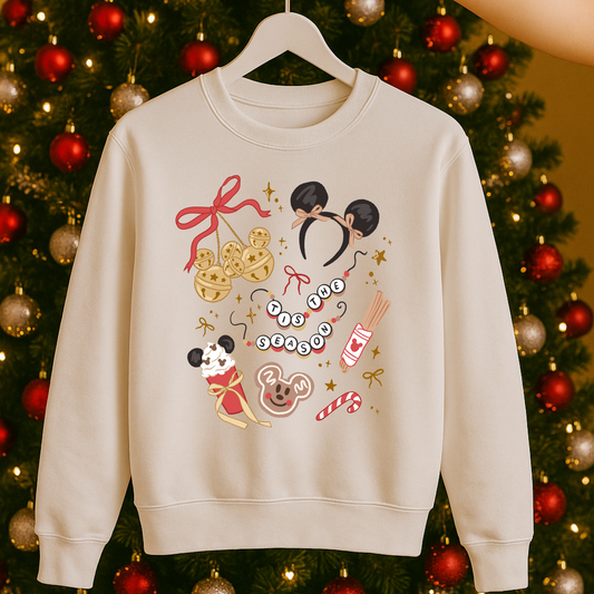 It’s The Season Christmas Crewneck Sweatshirt for Kids and Adults