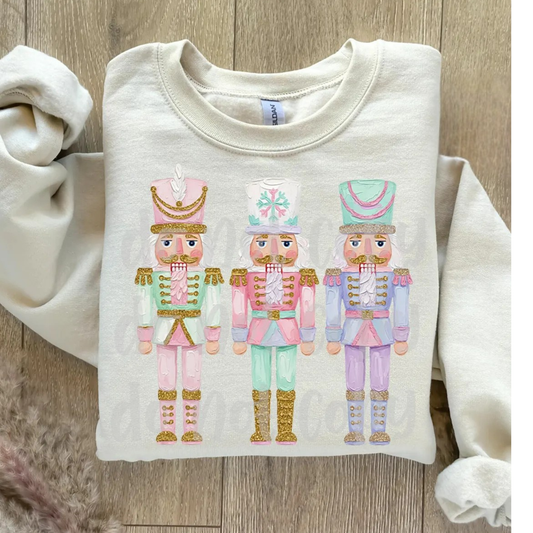 Pink Preview Sale - Pink Nutcrackers Sweatshirt