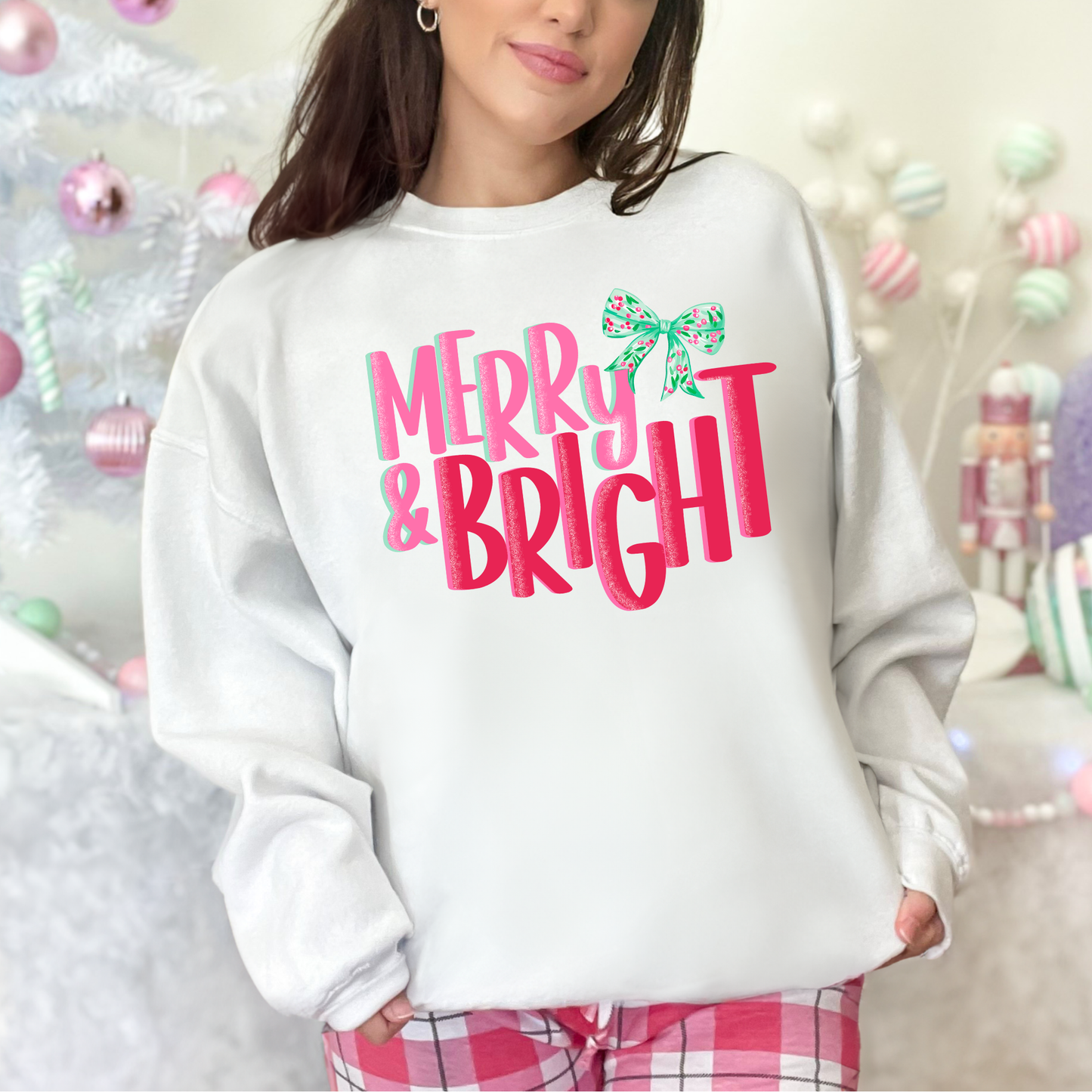 Pink Preview Sale- Merry & Bright Sweatshirt