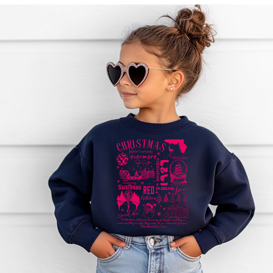 Christmas TV Crewneck Sweatshirt for Girls