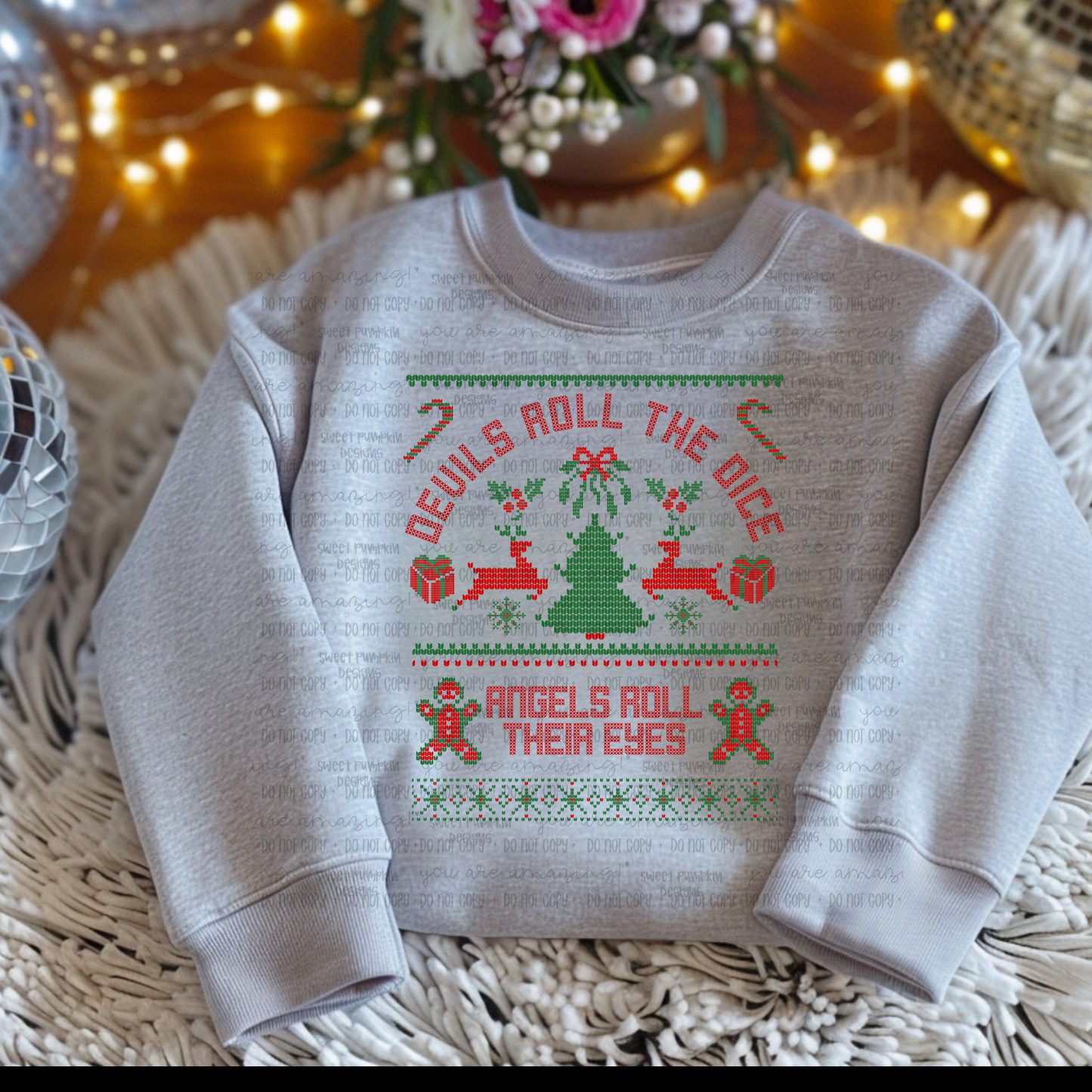 Christmas Rep  Ugly Sweater Crewneck Sweatshirt