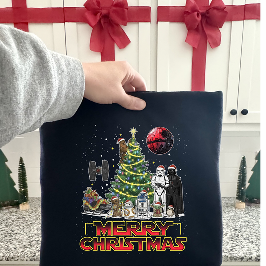 Merry Galaxy Christmas Shirt for Kids and Adults
