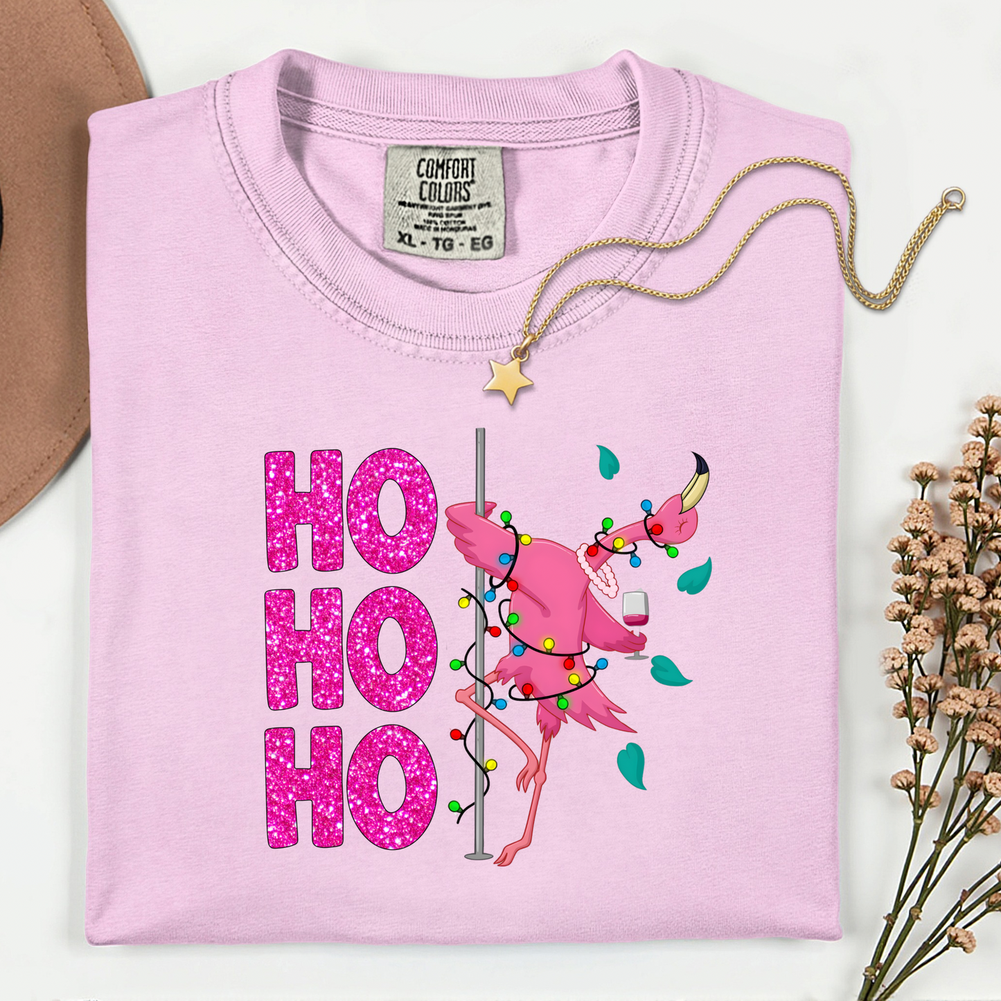 HO HO HO FLAMINGO SHIRT