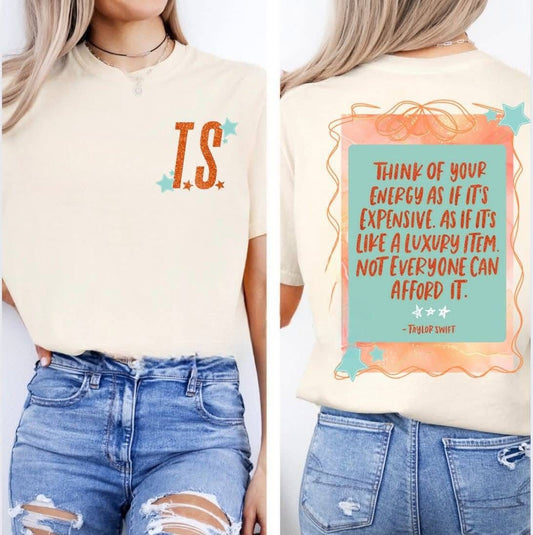 Think of your energy shirt