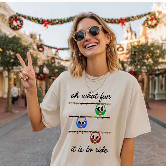 Oh What Fun It Is To Ride Skyliner Shirt