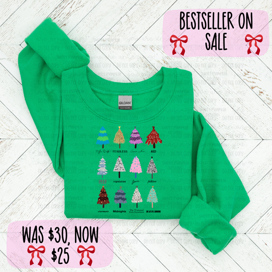 Christmas Tree Albums Sweatshirt - Black Friday Sale