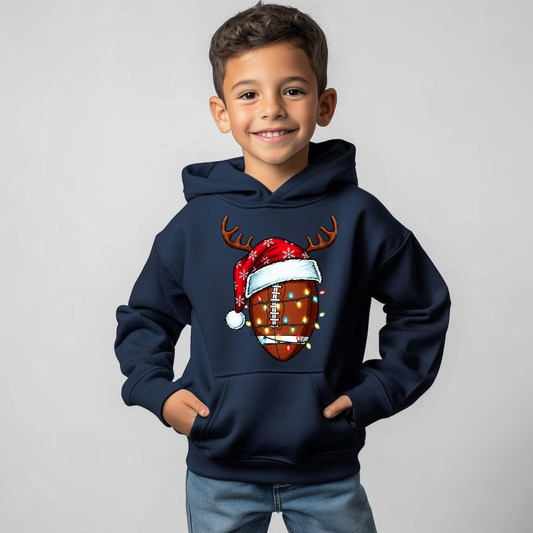 Football Christmas Hoodie for Adults & Youth