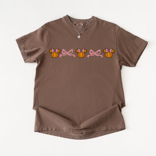 Pumpkin Mouse Bow Shirt