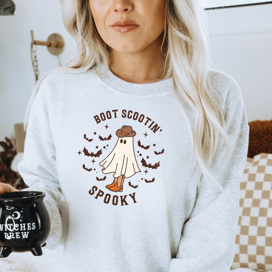 Boot scootin boogie Halloween sweatshirt.